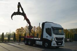 Iveco - STRALIS 560 / 6X4 / Kamion za prijevoz drva + kran / IMP-3209