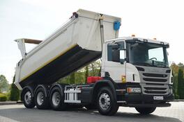Scania - P 450 / 8x4 / Kiper sa zadnjim istovarom - 5,6 m / Podizna osovina / Kiper kamion / IMP-...