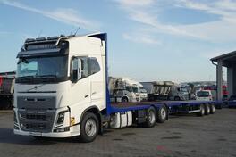 Volvo - FH 650 / OTVORENA PLATFORMA + PRIKOLICA SA PLATFORMOM / KAMION SA OTVORENOM PLATFORMOM / ...