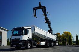 Mercedes Benz - AROCS 2536 / 6x2 / TROSTRANI KIPER 6,6 M / HIAB kran / KIPER KAMION / IMP-5026