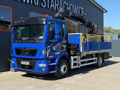 MAN - TGM 15.250 / Kran / Kamion s ravnom platformom / JOA-0322