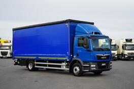 MAN - TGM / 15.250 / EURO 6 / CERADA + HIDRAULIČNA RAMPA / 18 PALETA / TERETNI KAMION / DOM-2577