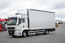 MAN -  TGM / 15.290 / ACC / EURO 6 / CERADA + HIDRAULIČNA RAMPA / 18 PALETA / TERETNO VOZILO SA C...