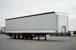 Schmitz Cargobull - / BURTOFIRANKA / XL / PODIZNA OSOVINA / POLUPRIKOLICA SA CERADOM / DOM-2588