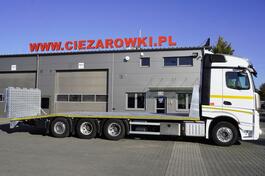 Mercedes Benz - Actros L 3552 8x4 / Nova platforma za šlepanje 9 m / Upravljiva osovina / Kamion ...