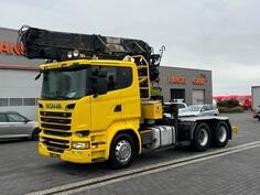 Scania - R580 V8 6x4 EURO 6 / kran / Kamion za prevoz trupaca / Kamion za prevoz drveta / GRI-0662