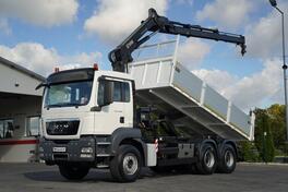 MAN - TGS 33.360 / 6x4 / KIPER 5,7 M / HDS HIAB XS 122 HIDUO / KAMION KIPER / IMP-4985