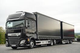 DAF - XF 480 / 6X2 / TANDEM KOMPLET 120 M3 / PROLAZNI / 7,7 M + 7,6 M / kamion + prikolica sa cer...
