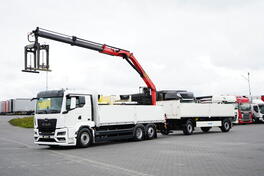 MAN - TGS / 26.470 / 6X2 / SANDUČAR SA PALFINGER PK 20 HIDRAULIČNOM DIZALICOM / KAMION SA PRIKOLI...