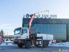 MAN - TGM 18.340 4x4 Palfinger PK 18002 kran kamion s ravnom platformom / STR-0549