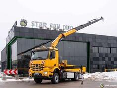Mercedes Benz - AROCS 1848 4x4 FASSI F255A.2.24.XE-Dynamic kran kamion s ravnom platformom / STR-...