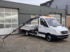 Mercedes Benz - Sprinter 510 / 2.2 CDI / WB 366 / HIAB 017T dizalica / kamion sa ravnom platformo...