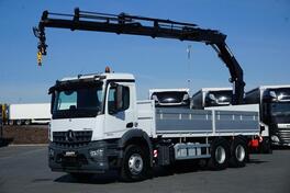 Mercedes Benz - AROCS / 2643 / 6 X 4 / HDS / HIAB 228 E – 4 kran / kamion s ravnom platformom / D...