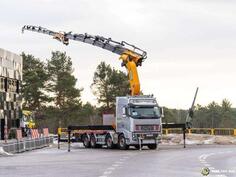 Volvo - FH750 8x4 kamion sa platformom i EFFER 955/6S kranom sa vitlom / STR-0565