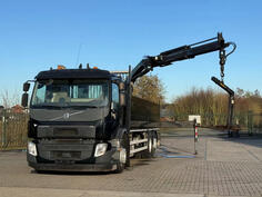 Volvo - FE 280 kamion s ravnom platformom+kran/LTK386