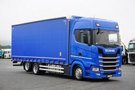 Scania - S 500 / ACC / Euro 6 / Firanka / 20 paleta / dužina 8,1 m / Retarder / kamion sa klizna ...