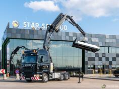 Scania - R480 6x4 FASSI F660RA.2.26 HE-Dynamic kran kamion s ravnom platformom / STR-0609