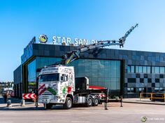 Scania - R450 6x4 PALFINGER PK 53002 SH kran Fly Jib 5t kamion s ravnom platformom / STR-0613