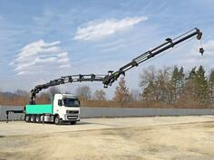 Volvo - FH 500 / kran PK 50002-EH F +JIB PJ080C / FUNK / 8x4 / kamion s ravnom platformom / LUS-1222
