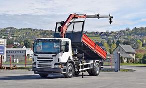 Scania - P 250 / 4,75m / HMF 635 K2 + FUNK / TOP / kamion kiper LUS-1214