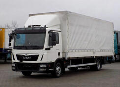MAN - 12.250 TGL / rampa / kamion s ceradom / FER015