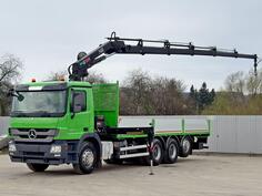 Mercedes Benz - ACTROS 3236 * HIAB 166 E-5 HIPRO+FUNK / 8x4 / kamion s ravnom platformom / LUS-1244