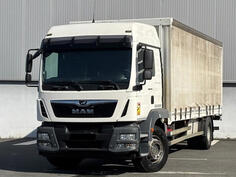 MAN - TGM LX 18.320 poultry transport truck / rampa / kamion s ceradom / LA2608