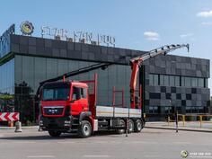 MAN - TGS 35.400 8x4 Palfinger PK 34002 kran Winch kamion s ravnom platformom / STR-0638