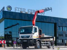 MAN - TGM 18.250 4x4 Fassi F215A.0.23 Active HDS kran kamion s ravnom platformom / STR-0649