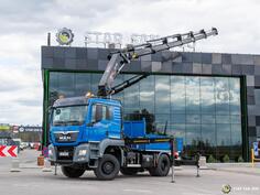 MAN - TGS 18.460 4x4 HIAB 322 E-6 Hipro kran kamion s ravnom platformom / STR-0651