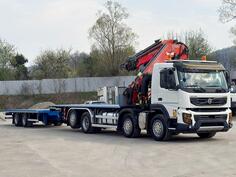 Volvo - FMX 460 / KRAN + JIB + FUNK / prikolica / 6x4 / TOP kamion s ravnom platformom / LUS-1251