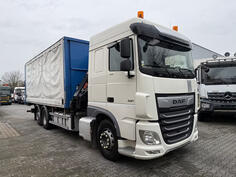 DAF - XF480 / 6X2*4 / rampa / Hiab X-HiDuo 188  kran kamion s ceradom / MO3120