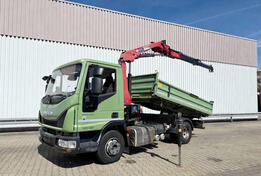 Iveco - ML100E19 / 4x2 / kran HMF 810-K2 / 2x AHK kiper / MO3166
