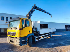 MAN - TGM 18.250 / kran HIAB 166-3 / kamion s ravnom platformom / MO3169