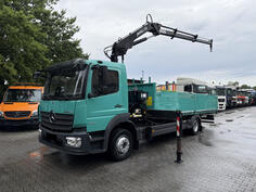 Mercedes Benz - Atego 1227 / kran MKG 96 kamion s ravnom platformom / MO3170