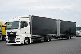 MAN - TGX / 18.470 / E 6 / GM / 120 M3 / kamion sa klizna zavesa cerada + prikolica sa kliznom ce...