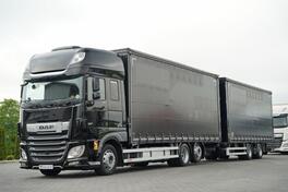 DAF - XF 480 kamion sa kliznom ceradom + prikolica / IMP-4240