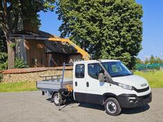 Iveco -  Daily 35c-15 Doka / kran Effer / kamion s ravnom platformom < 3.5t / AL029