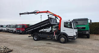 Mercedes Benz - Atego 1622 3 s kiper + Krane / LTK736