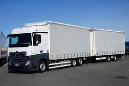 Mercedes Benz - ACTROS L / 2545 / ACC / E 6 / MP 5 / MEGA / kamion sa klizna zavesa cerada + prik...