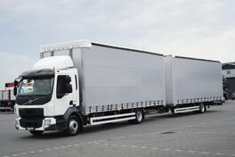 Volvo - FL / 280 / ACC / E 6 /120 M3 / kamion sa klizna zavesa cerada + prikolica sa kliznom cera...