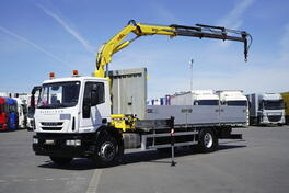 Iveco - EUROCARGO / 180E25 / HYVA HB 150 X / ROTATO kamion s ravnom platformom / DOM-2297