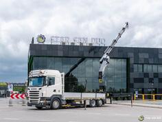 Scania - R440 / 6x2 / PALFINGER PK 40002 EH Kran / kamion s ravnom platformom / STR-0667