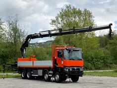 Renault - K 430 / 8x4 / kran / kamion s ravnom platformom / LUS-1295