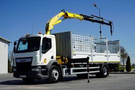 DAF - LF 250 / kamion s ravnom platformom+Kran/ IMP-4139