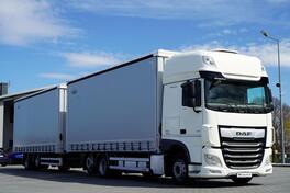 DAF - XF 480 kamion sa kliznom ceradom + prikolica/IMP-4153