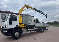 Iveco - EUROCARGO 180E25 Kamion s ravnom platformom + Crane/ LTK503