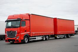 Mercedes Benz - ACTROS / 2548 / ACC / E 6 / MP 5 / 120 M3 / G kamion sa klizna zavesa cerada + pr...