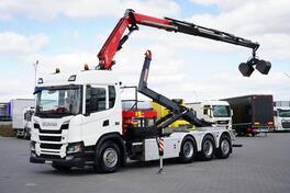 Scania - G 410 / E 6 / 8 X 4 / kran / TRIDEM / CNG / RETARDER / kamion rol kiper / DOM-2213