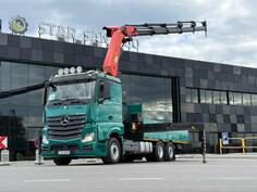 Mercedes Benz - ACTROS 2851 / 6x2 / PALFINGER PK 53002 SH KRAN / kamion s ravnom platformom / STR...